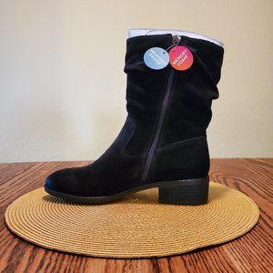 Comfortiva Chrysta Black Suede Slouch Boot 8M